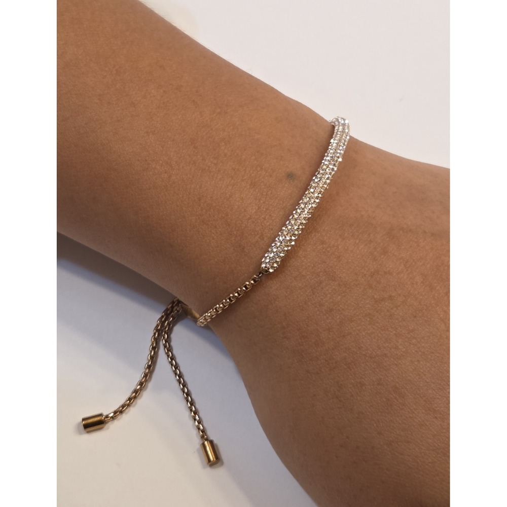 Stunning Michael Kors Rose Gold Paced Bolo Bracelet 9"
